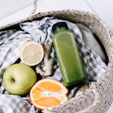 Korb, Früchte, Saft, Detoxen, Entgiftung