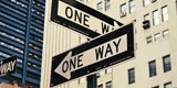 One Way, Schild, Richtung