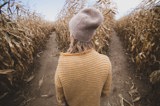Entscheidung, Weggabelung, Feld, Richtung